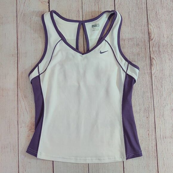 Nike Fit Dry fitted racerback tank top 208401-110 M - Picture 7 of 10